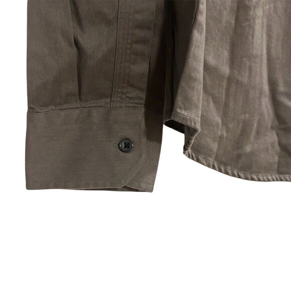 Zara Man Men's M Gray Long Sleeve Button-Up Shirt Stop Looking For Answers - Picture 15 of 16